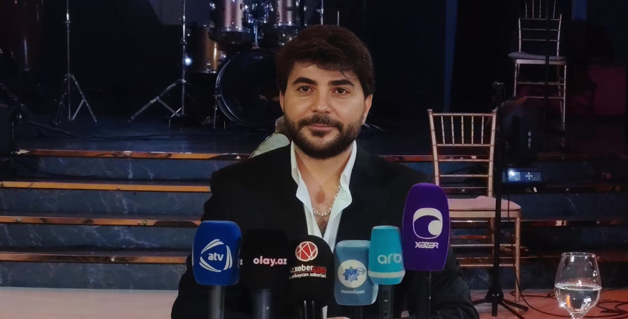 Elçin konsert öncəsi mətbuat nümayəndələri ilə görüşdü - VİDEO