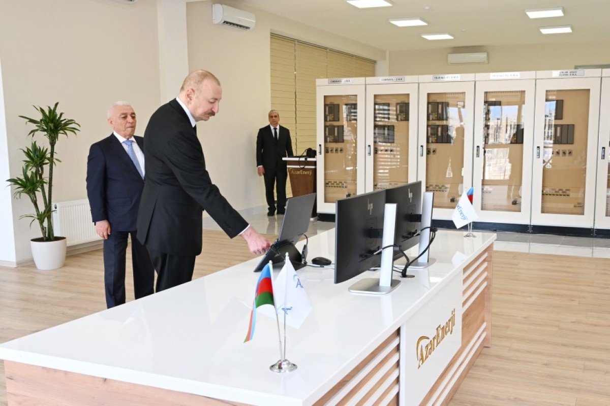 Dövlət başçısı Cəbrayılda “Şəfəq” yarımstansiyasının açılışında iştirak edib - FOTOLAR
