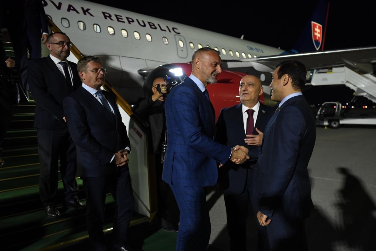 Slovakiya Milli Şurasının sədri Azərbaycana səfərə gəlib - FOTO