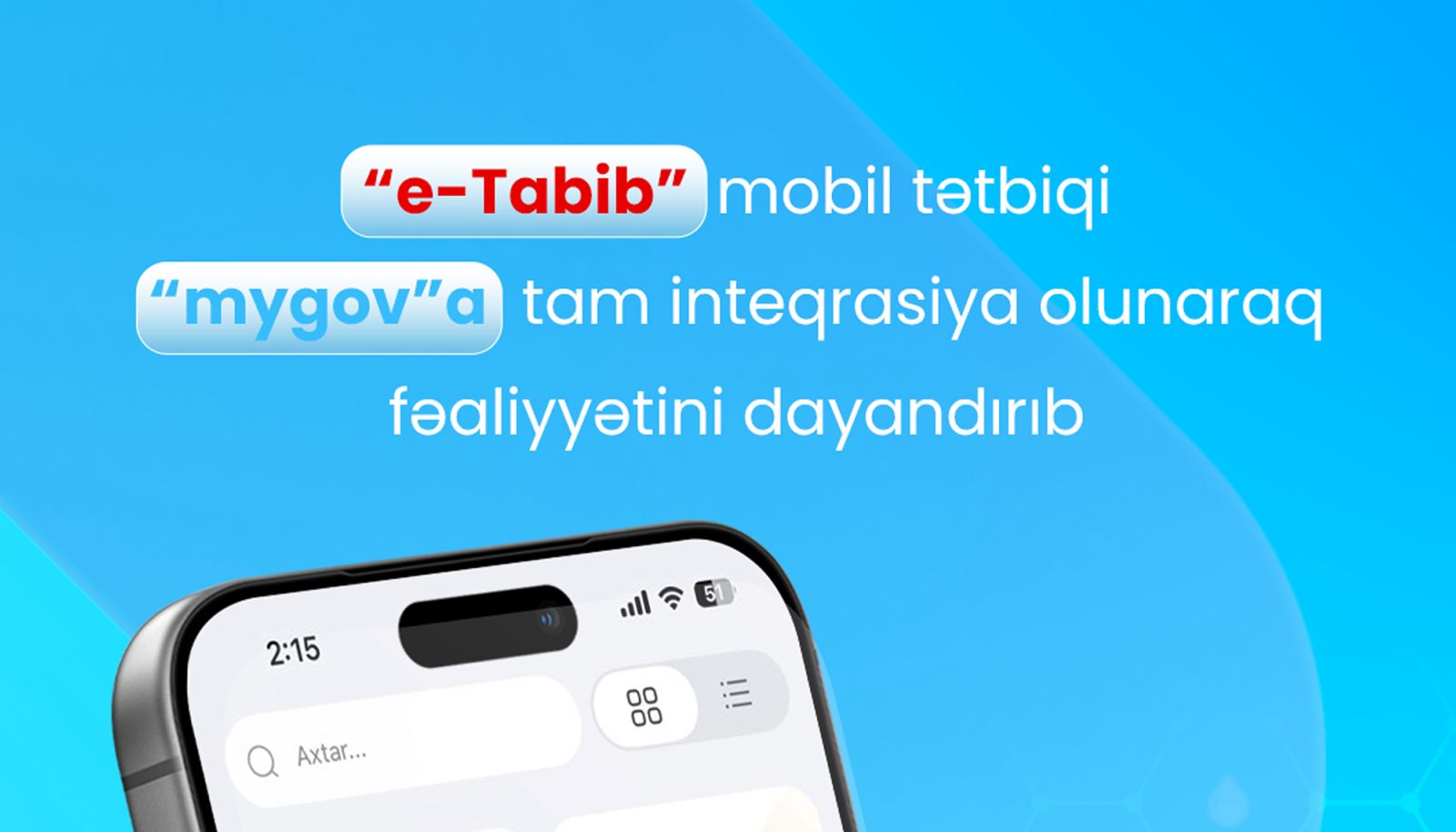“e-Tabib” fəaliyyətini dayandırdı