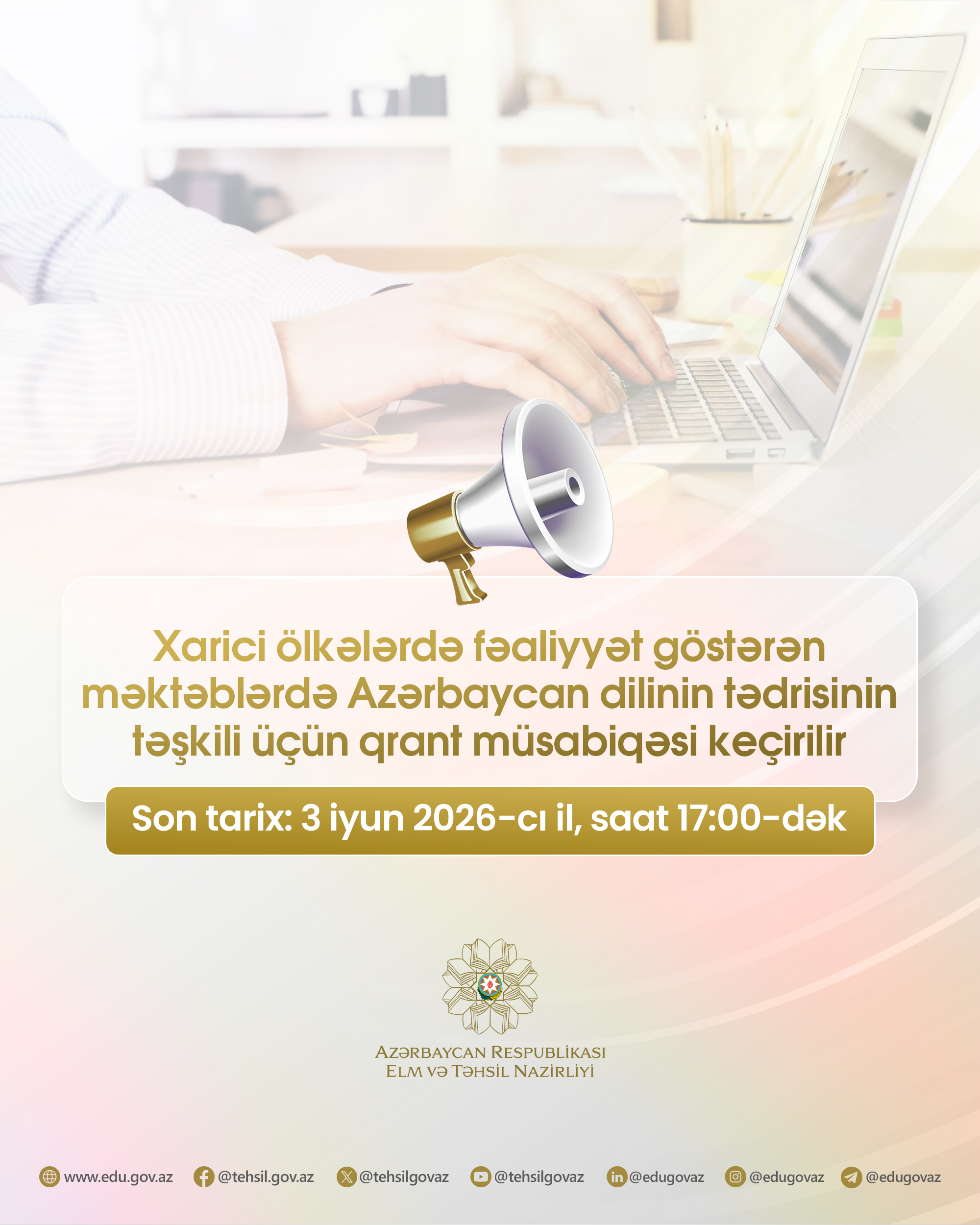 Xaricdə Azərbaycan dilinin tədrisi üçün qrant müsabiqəsi elan olunur