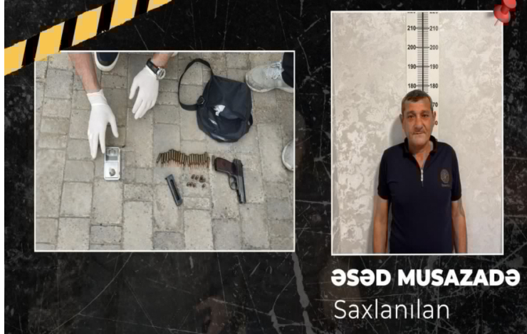 Qobustanda “Makarov” gəzdirən şəxs həbs edilib