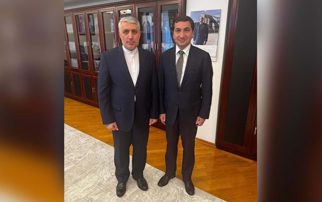 Hikmət Hacıyev İran səfiri ilə görüşdü
