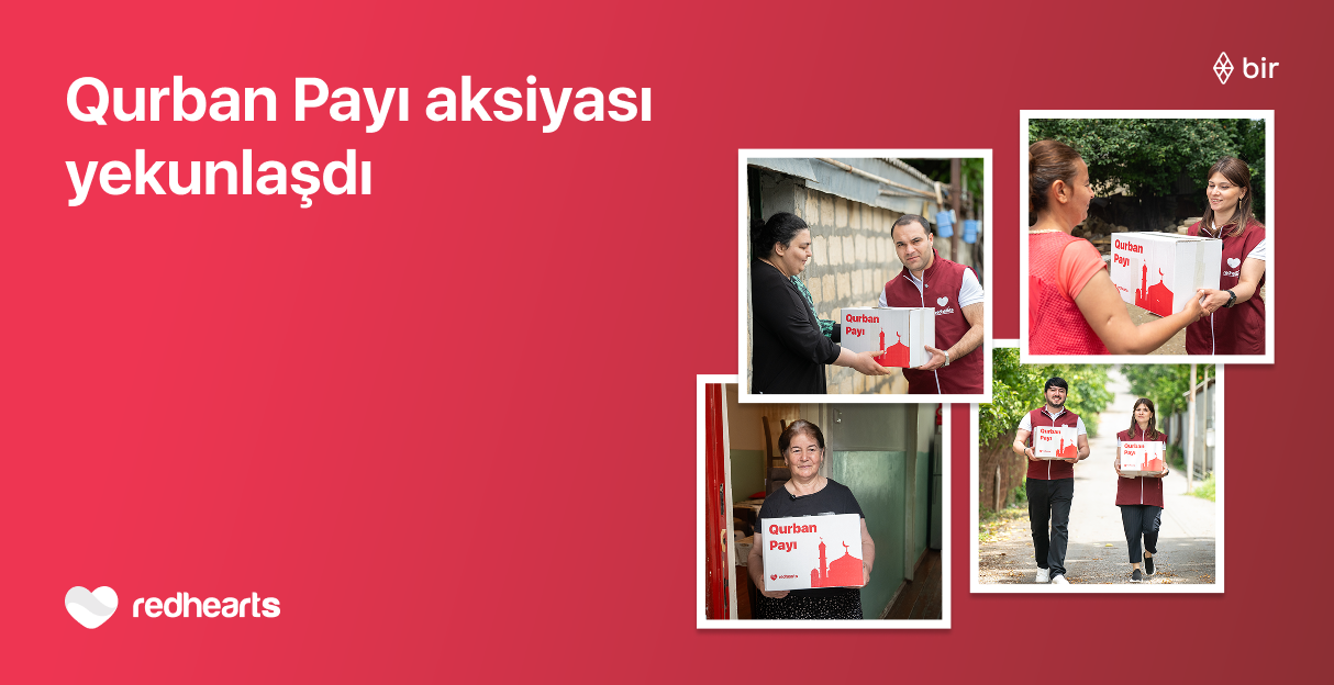 Qırmızı Ürəklər Fondunun “Qurban payı” aksiyası çərçivəsində 400 ailəyə yardım edildi
