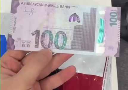 Bu da yeni 100 manat - VİDEO