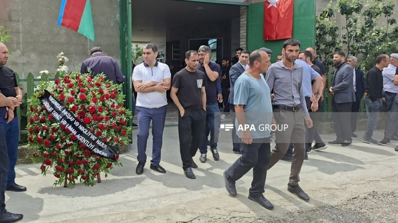 Gəmiyə hücumda həlak olan Fuad Orucov Xaçmazda dəfn edildi - FOTO