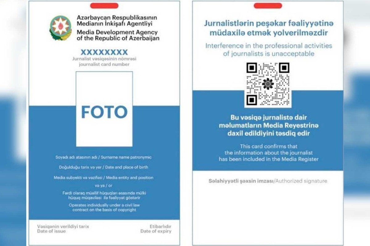 Jurnalist vəsiqəsi ilə bağlı yeni qərar