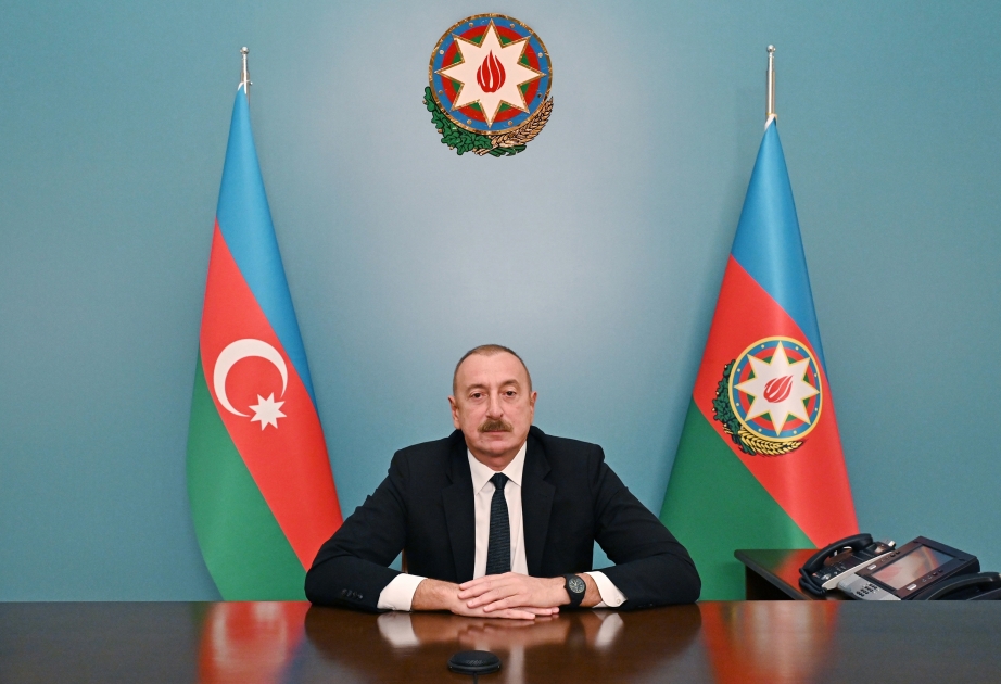 İlham Əliyev konfrans iştirakçılarına müraciət etdi