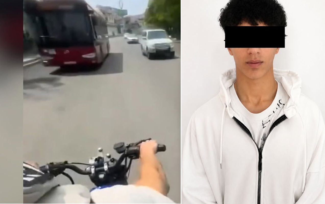 Motosikletlə qaydaları kobud şəkildə pozdu - Tədbir görüldü