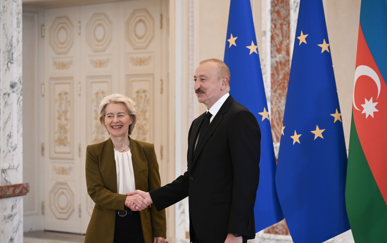 İlham Əliyev və Lyayen mətbuata bəyanatlarla çıxış etdilər