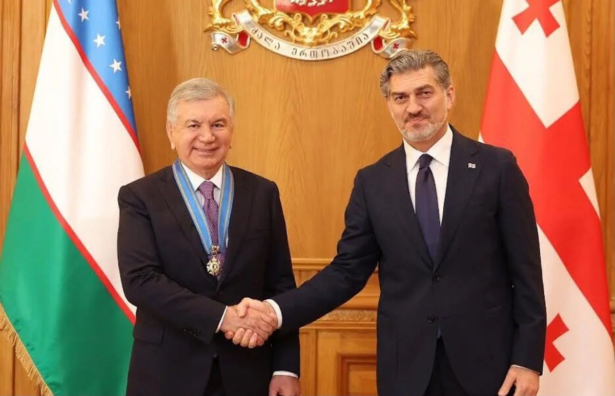 Şavkat Mirziyoyev Gürcüstanın "Qızıl yun" ordeninə layiq görülüb