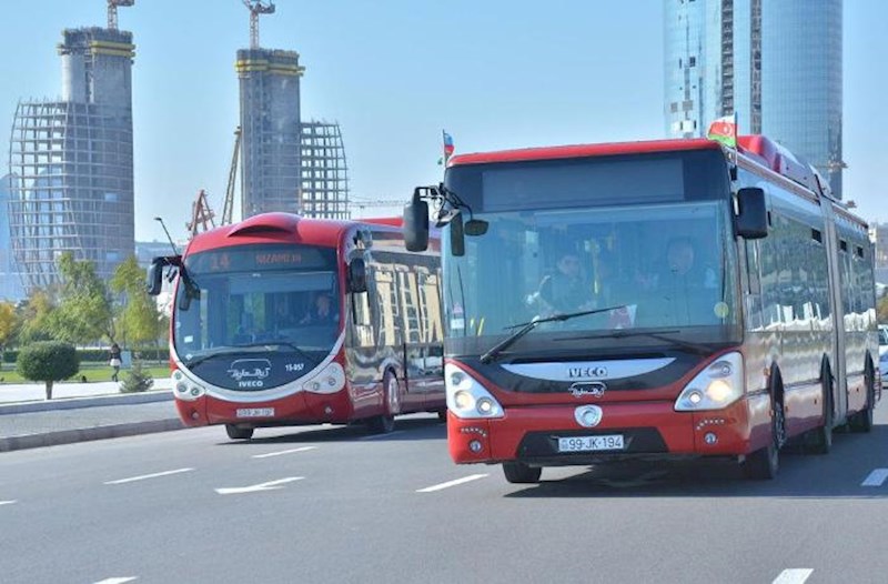 Üç marşrut üzrə avtobusların hərəkət istiqaməti dəyişdirilir