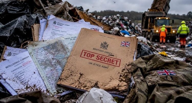 Britaniya Müdafiə Nazirliyinin gizli sənədləri zibilxanada aşkarlandı