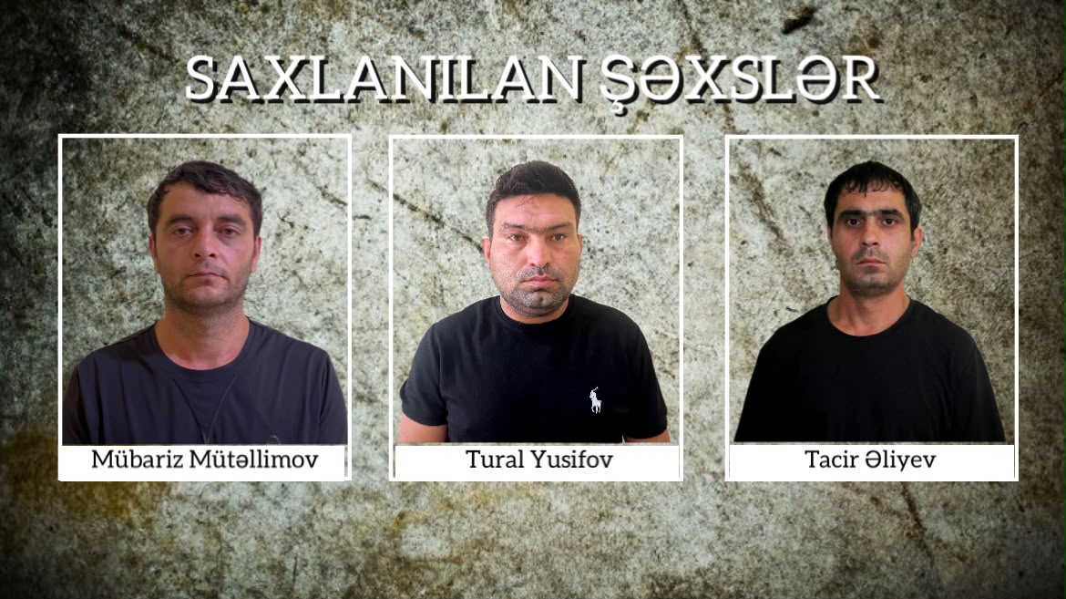 Şirvanda 34000 manatlıq naqil oğurlayan üç nəfər saxlanıldı