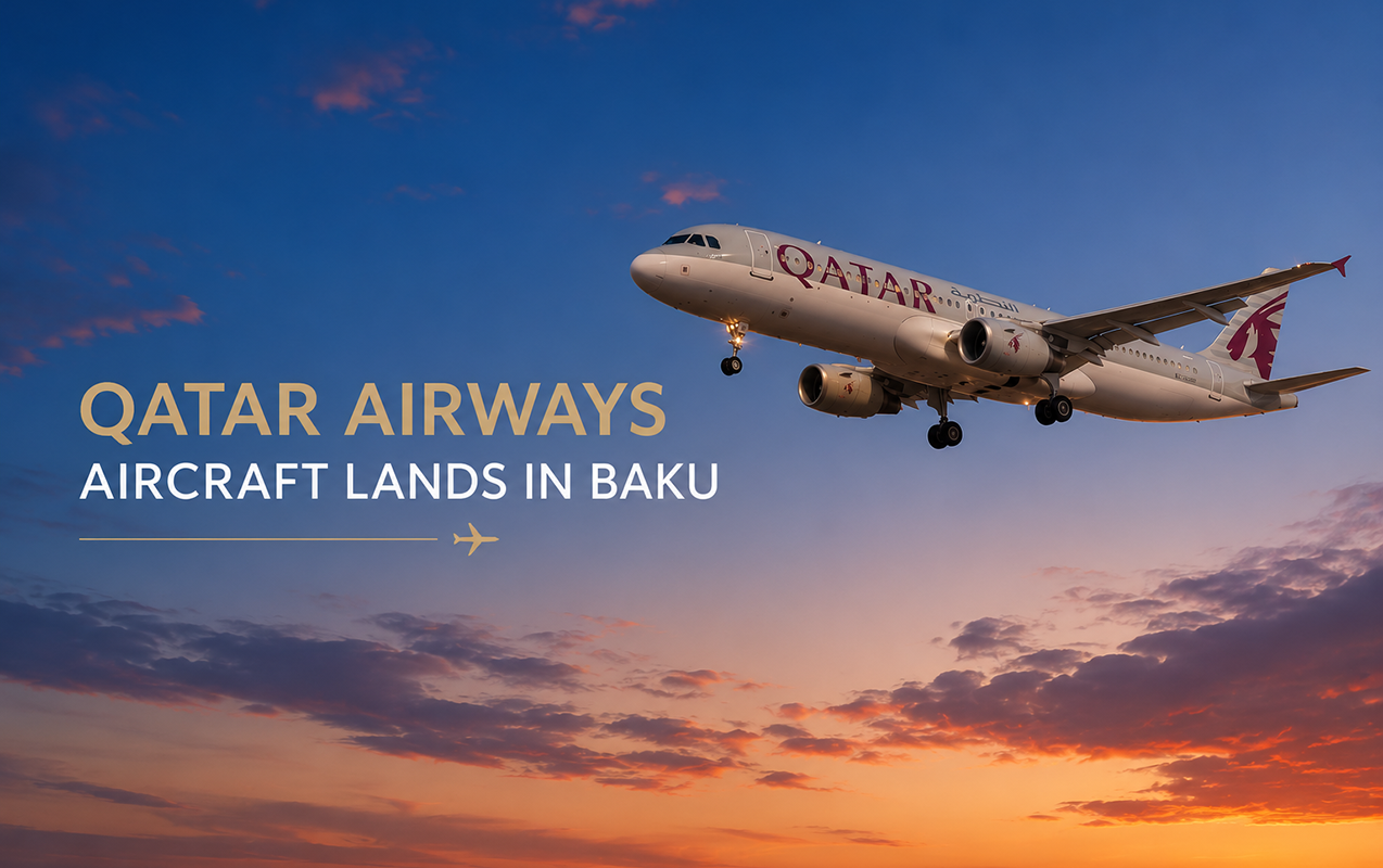 “Qatar Airways”in təyyarəsi hava şəraitinə görə Bakıya eniş etdi