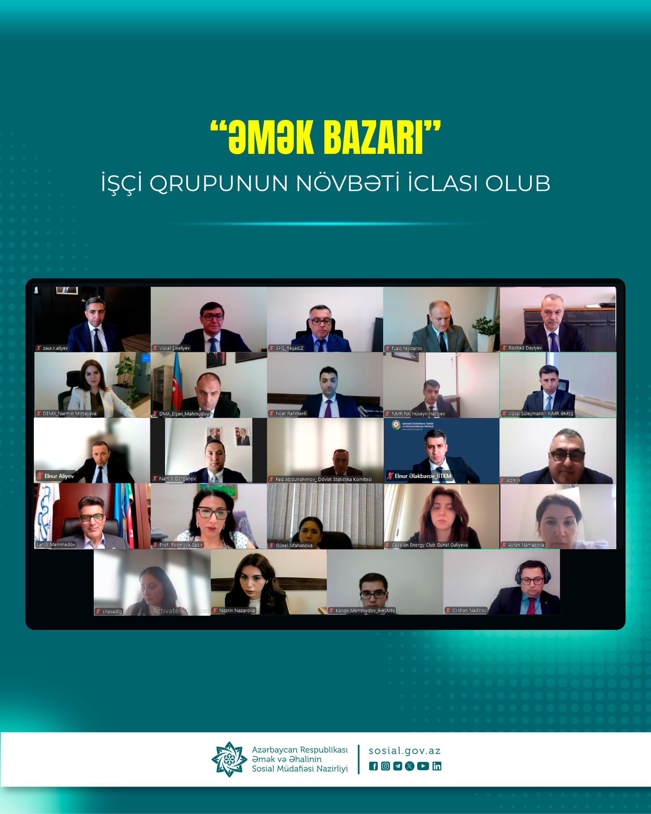 “Əmək bazarı” işçi qrupunun növbəti iclası olub