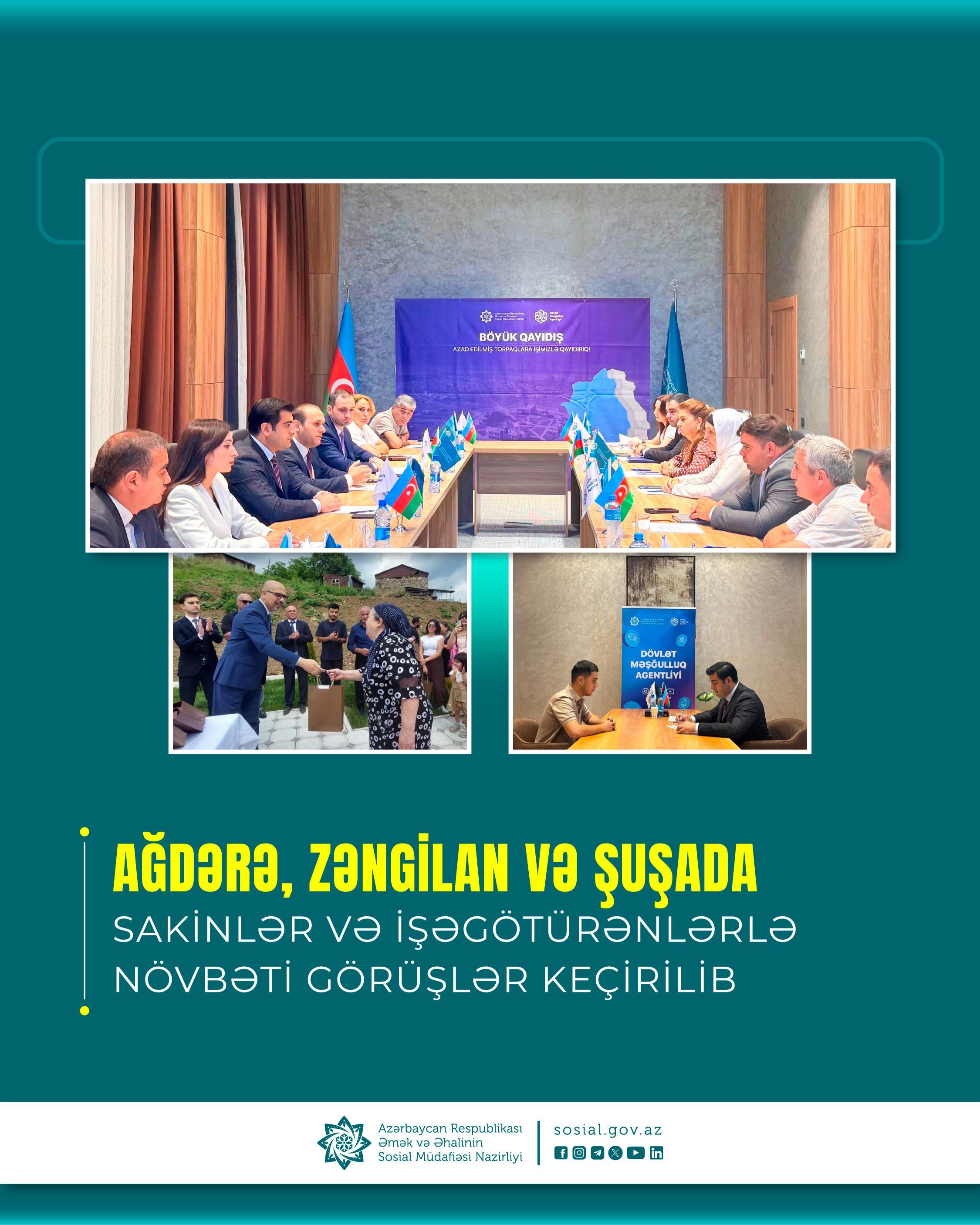 İşğaldan azad olunan ərazilərdə məşğulluq tədbirləri genişlənir