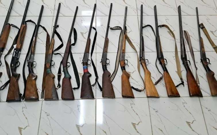 Qanunsuz saxlanılan 14 tüfəng aşkarlandı
