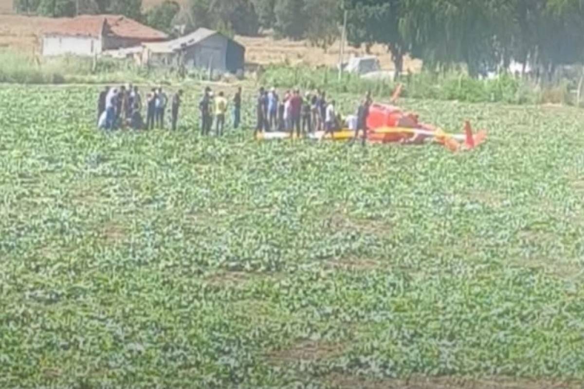 Ankarada təlim helikopteri qəzaya uğradı - yaralılar var