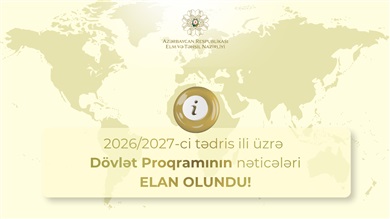 Xaricdə təhsil proqramına qəbul olunanların siyahısı açıqlandı