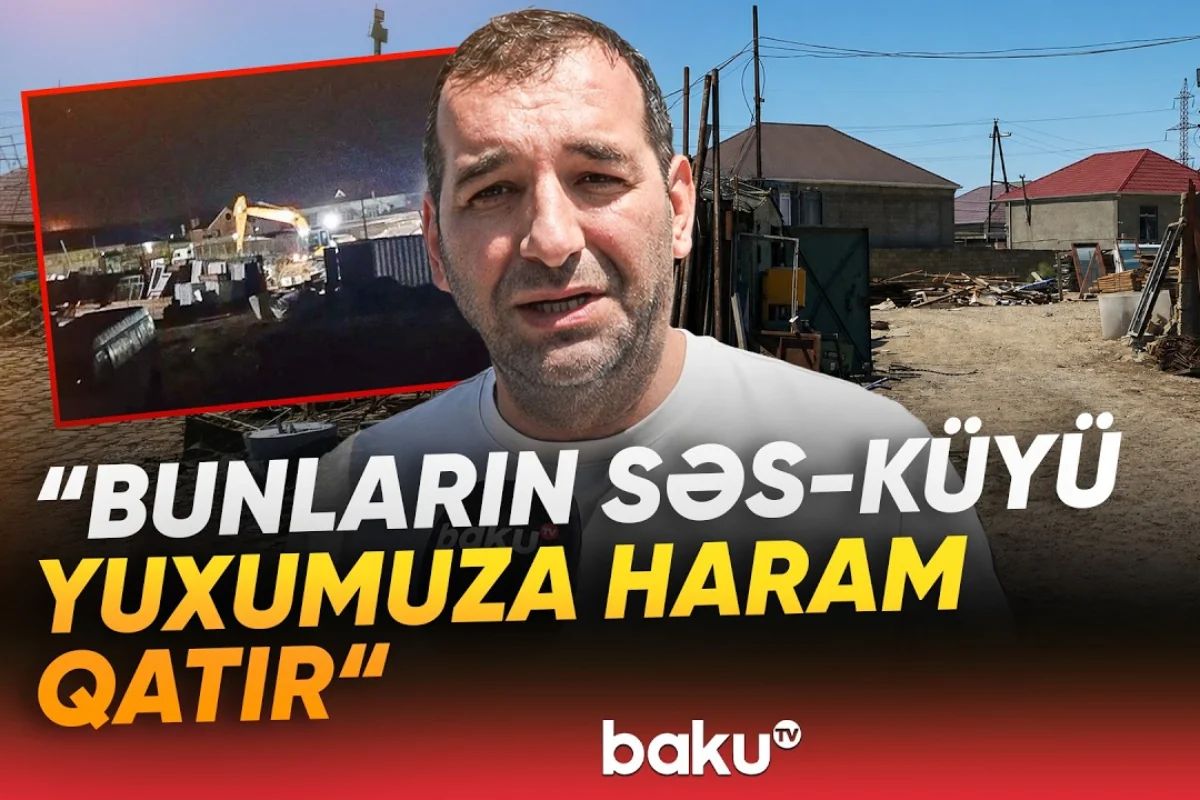 Səs-küy, qoxu və natəmizlik: Binəqədidə metal məntəqəsi sakinləri cana yığıb - VİDEO