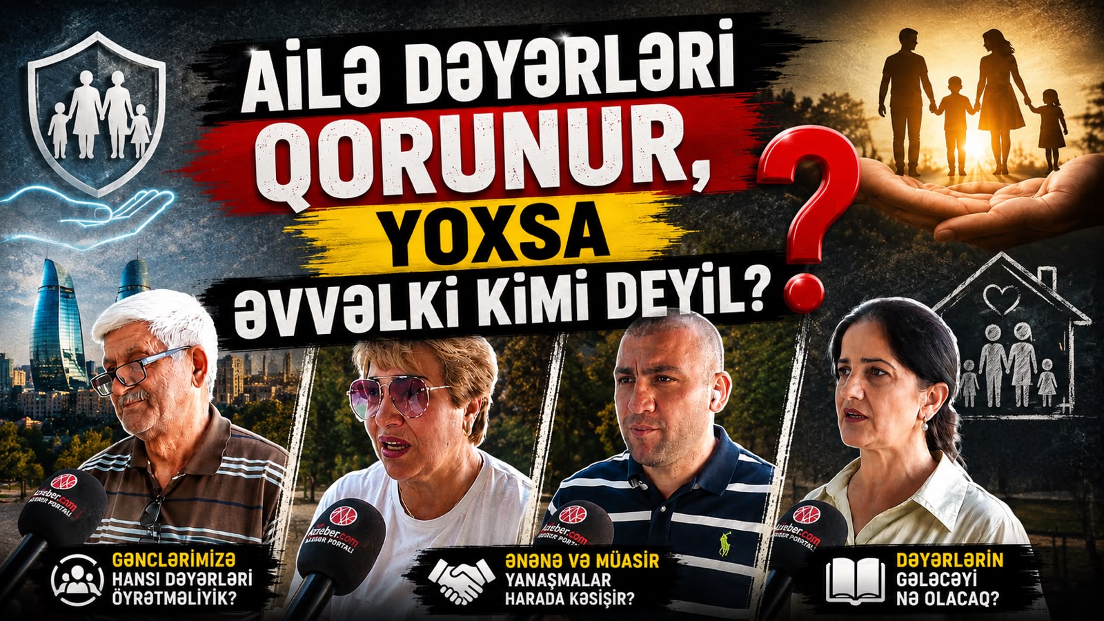 Ailə dəyərləri qorunur, yoxsa əvvəlki kimi deyil? - "Hər şey pula satılıb, ona görə qorunmur" – VİDEOSORĞU