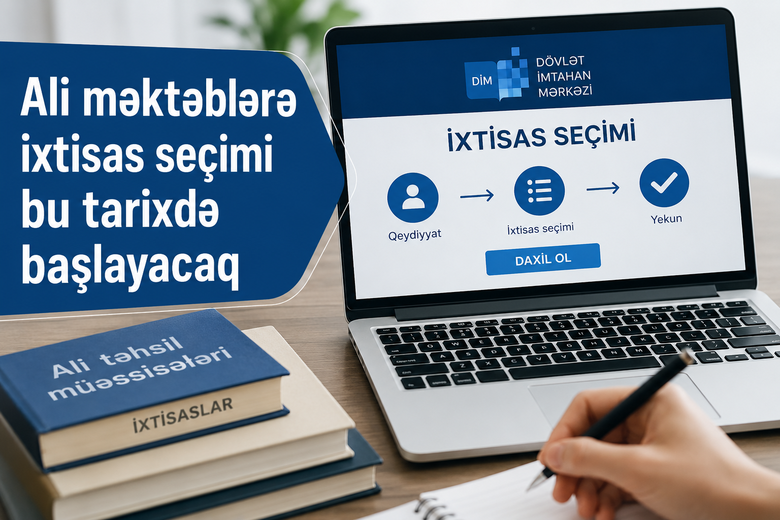 Ali məktəblərə ixtisas seçimi bu tarixdə başlayacaq