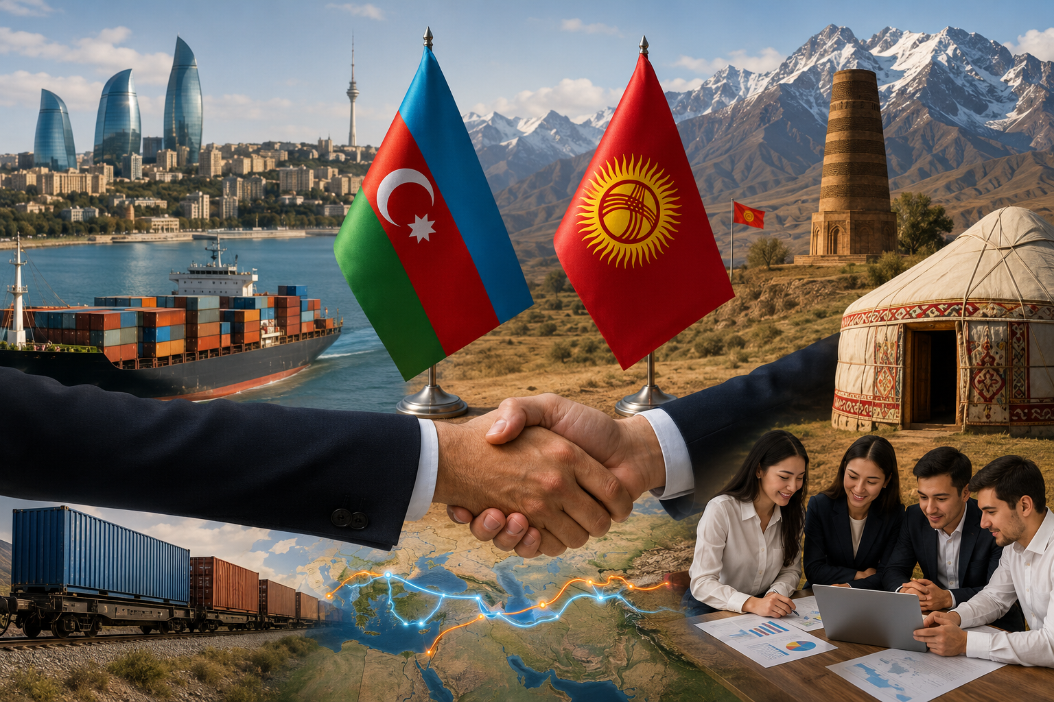 Azərbaycan–Qırğızıstan əlaqələri: Orta Dəhlizdən QHT əməkdaşlığınadək