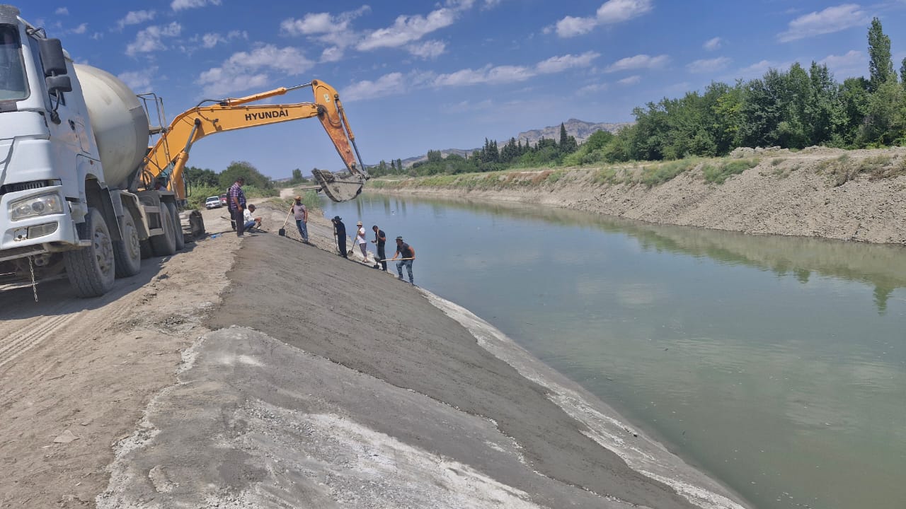 Şirvan kanalı bərpa edildi
