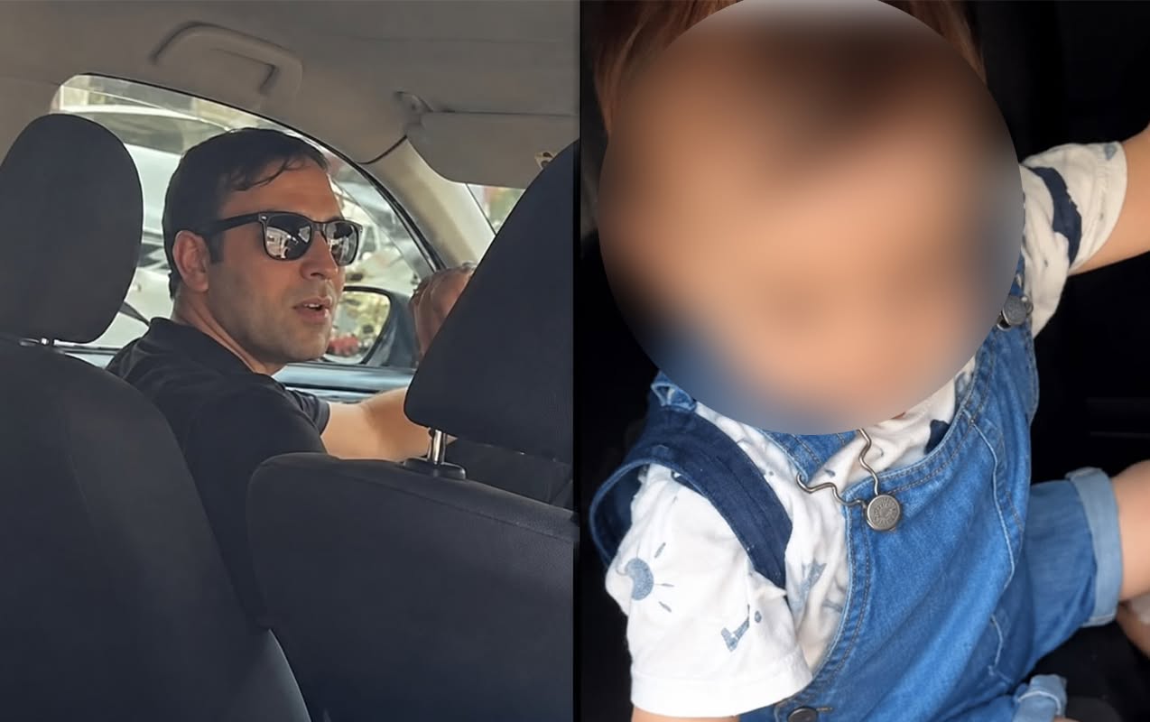 Taksi sürücüsü uşaqlı sərnişini yarı yolda düşürdü - Video