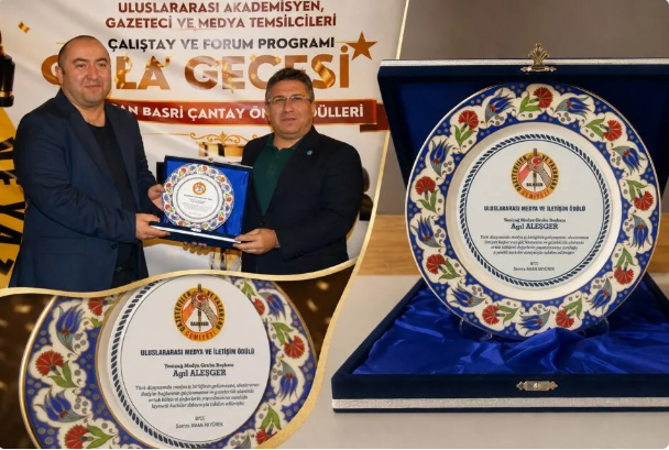 Aqil Ələsgər Türkiyədə “Beynəlxalq Media və Kommunikasiya Mükafatı”na layiq görüldü - FOTO