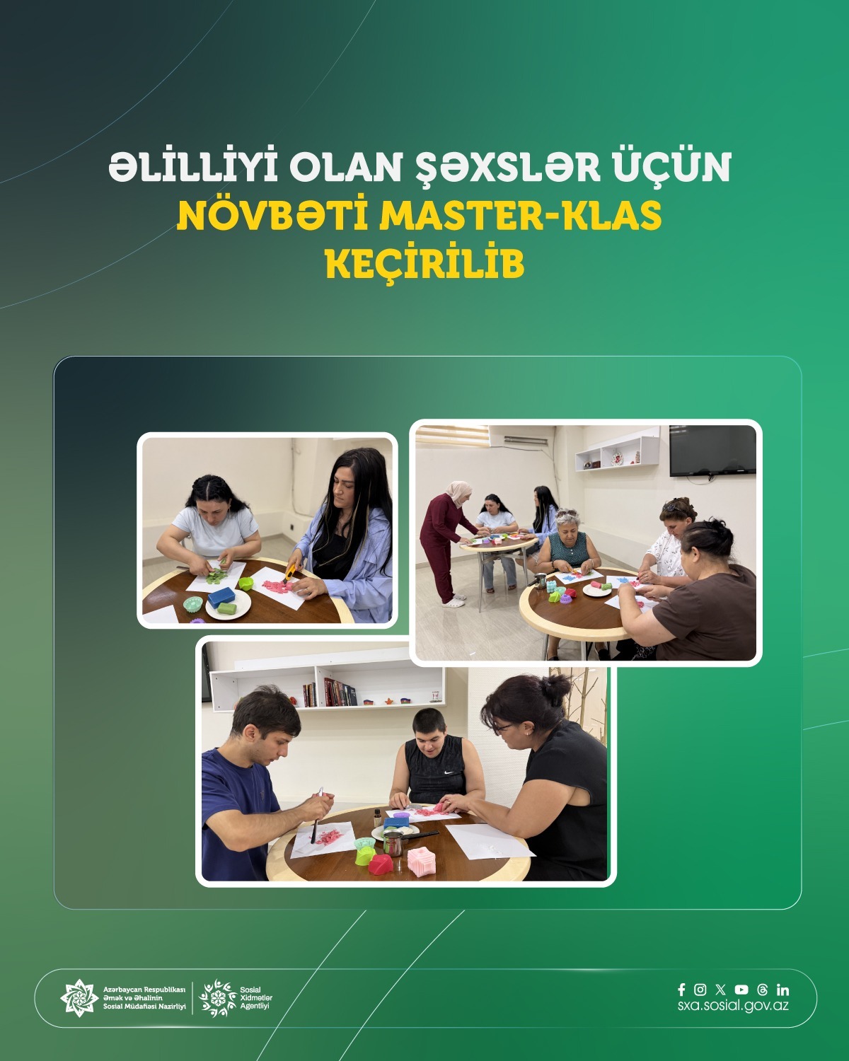 Əlilliyi olan şəxslər üçün növbəti master-klas keçirilib