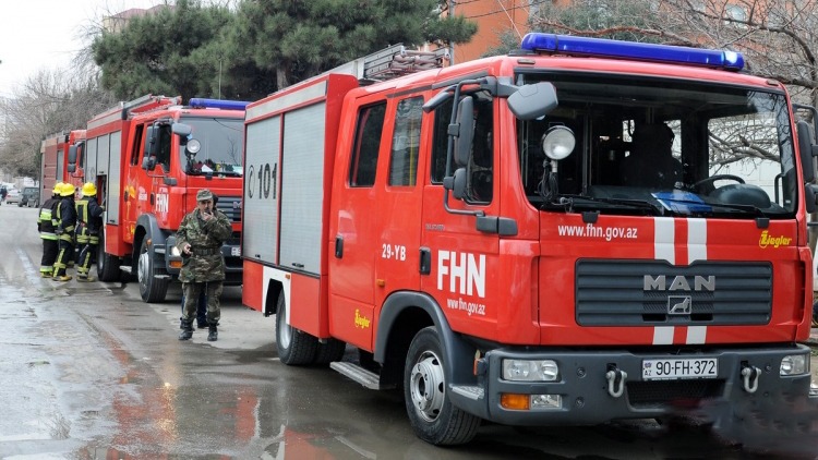 Gəncədə evdə yanğın olub