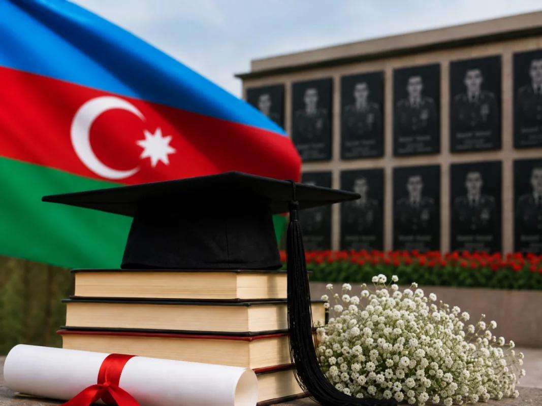 Şəhidin həyat yoldaşı da tələbə olub, qızı da - FOTO