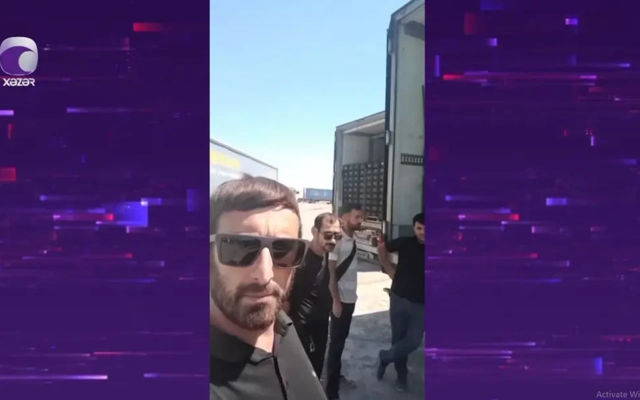 Azərbaycanlı tır sürücüləri İran sərhədini tərk edə bilmirlər - 100 min manatlıq məhsul xarab oldu - VİDEO