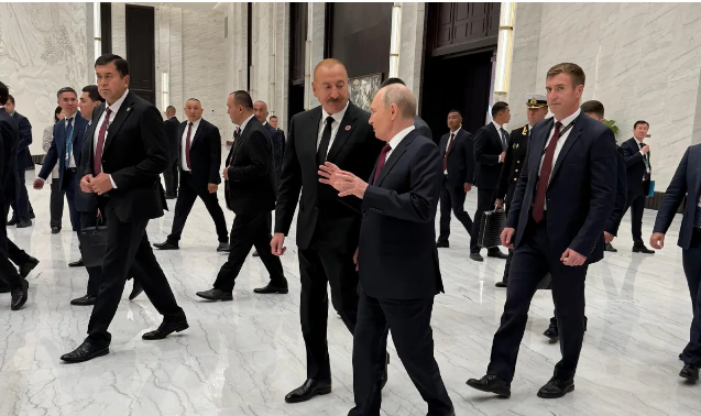 İlham Əliyevlə Vladimir Putin Bişkekdə söhbət etdilər - FOTO