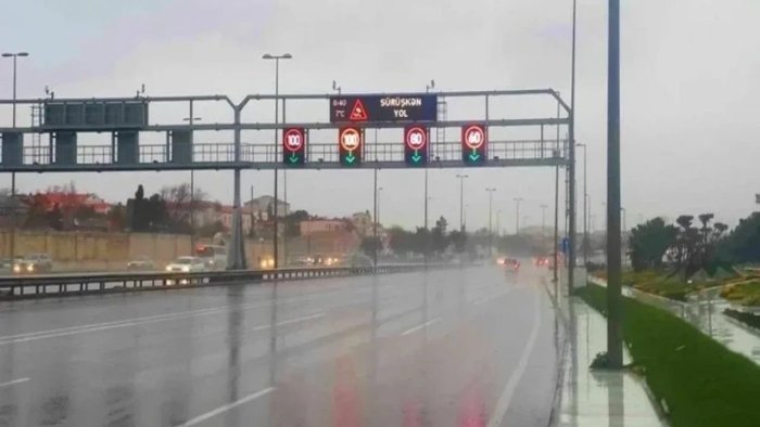 Bu yolda sürət həddi müvəqqəti endirildi - Sürücülərin diqqətinə
