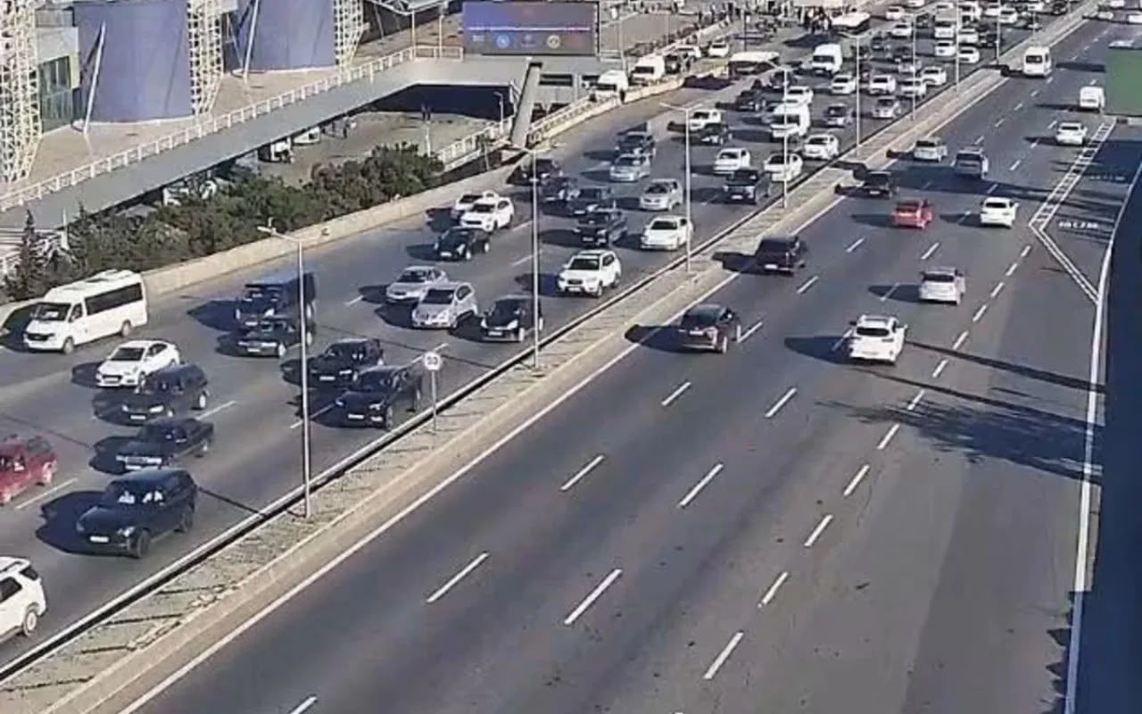 Bakının bu yollarında tıxac var - SİYAHI