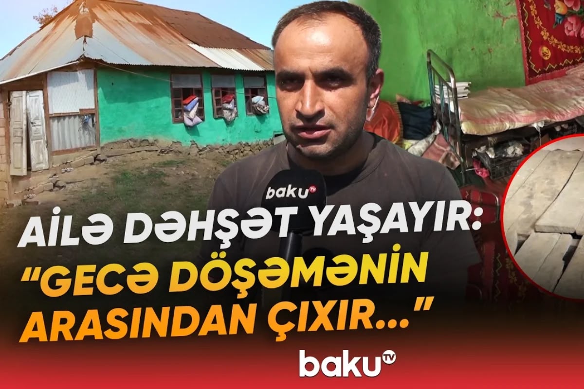 Ailə qorxu içində: "Burada necə yaşadığımızı bir Allah bilir" - VİDEO