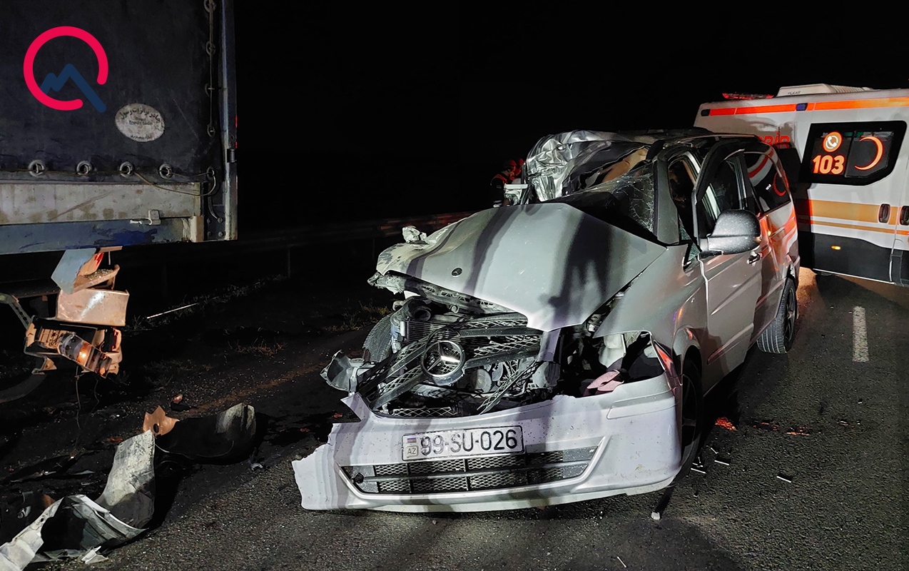 Lənkəranda “Mercedes Vito” TIR-la toqquşdu - Ölən və xəsarət alanlar var