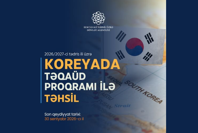 Azərbaycanlı tələbələrə Koreyada təhsil imkanı – təqaüd proqramı elan edildi