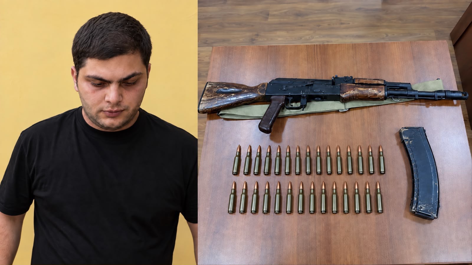Bərdədə avtomat silah və patronlar aşkarlandı - şübhəli saxlanıldı