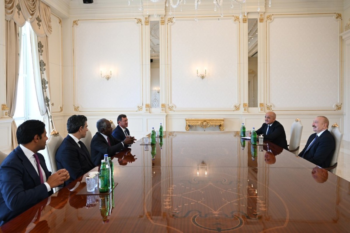 Prezident “Global Infrastructure Partners” şirkətinin rəhbərini qəbul etdi - FOTOLAR