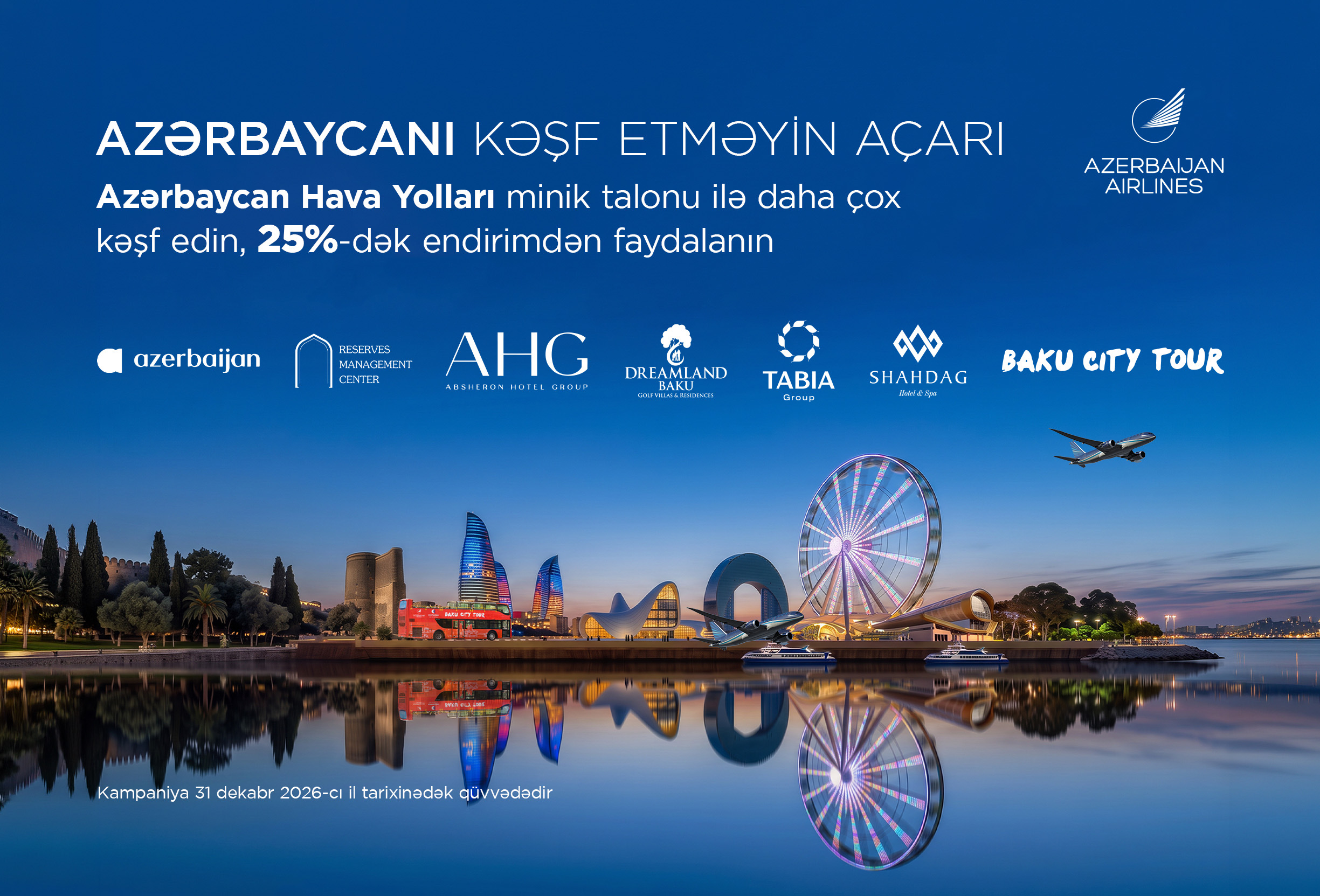 AZAL-dan Turizm İşçiləri Günü münasibətilə sərnişinlərə xüsusi TƏKLİF