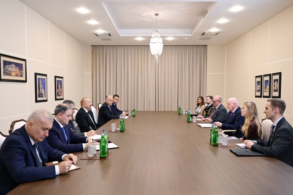 Prezident Birləşmiş Krallığın müdafiə üzrə dövlət nazirini qəbul etdi - FOTOLAR