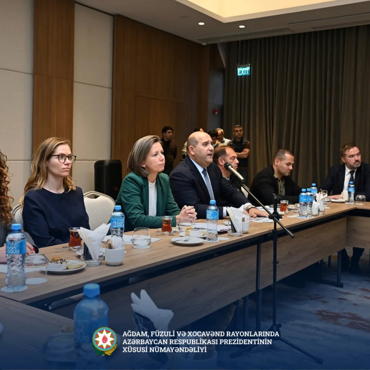 Aİ Şurasının nümayəndə heyətinə Ağdamda aparılan quruculuq barədə məlumat verilib