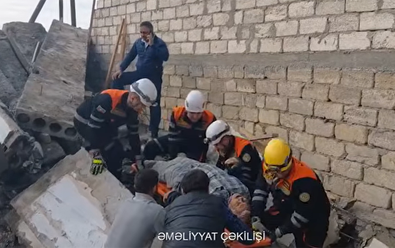 Bakıda fərdi ev uçdu - Ölən və yaralanan var - Video