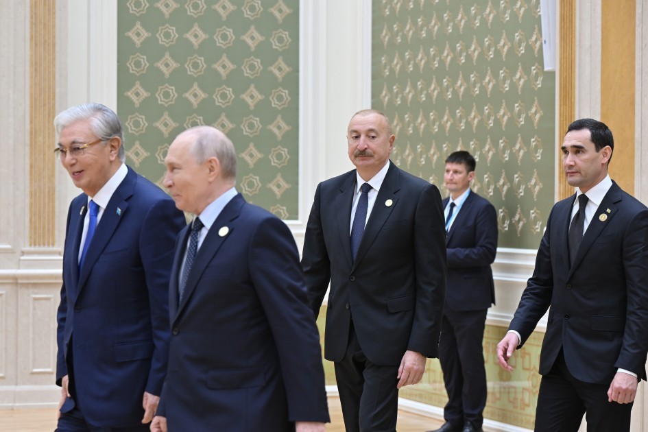 Türkmənbaşıda Xəzər Ekoloji Sammitinin geniş tərkibdə iclası keçirilir - FOTO
