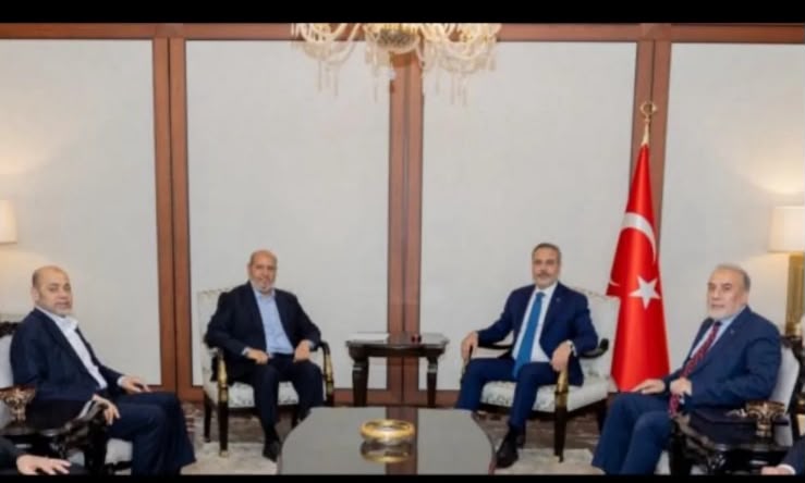 Hakan Fidan HƏMAS nümayəndə heyəti ilə görüşüb