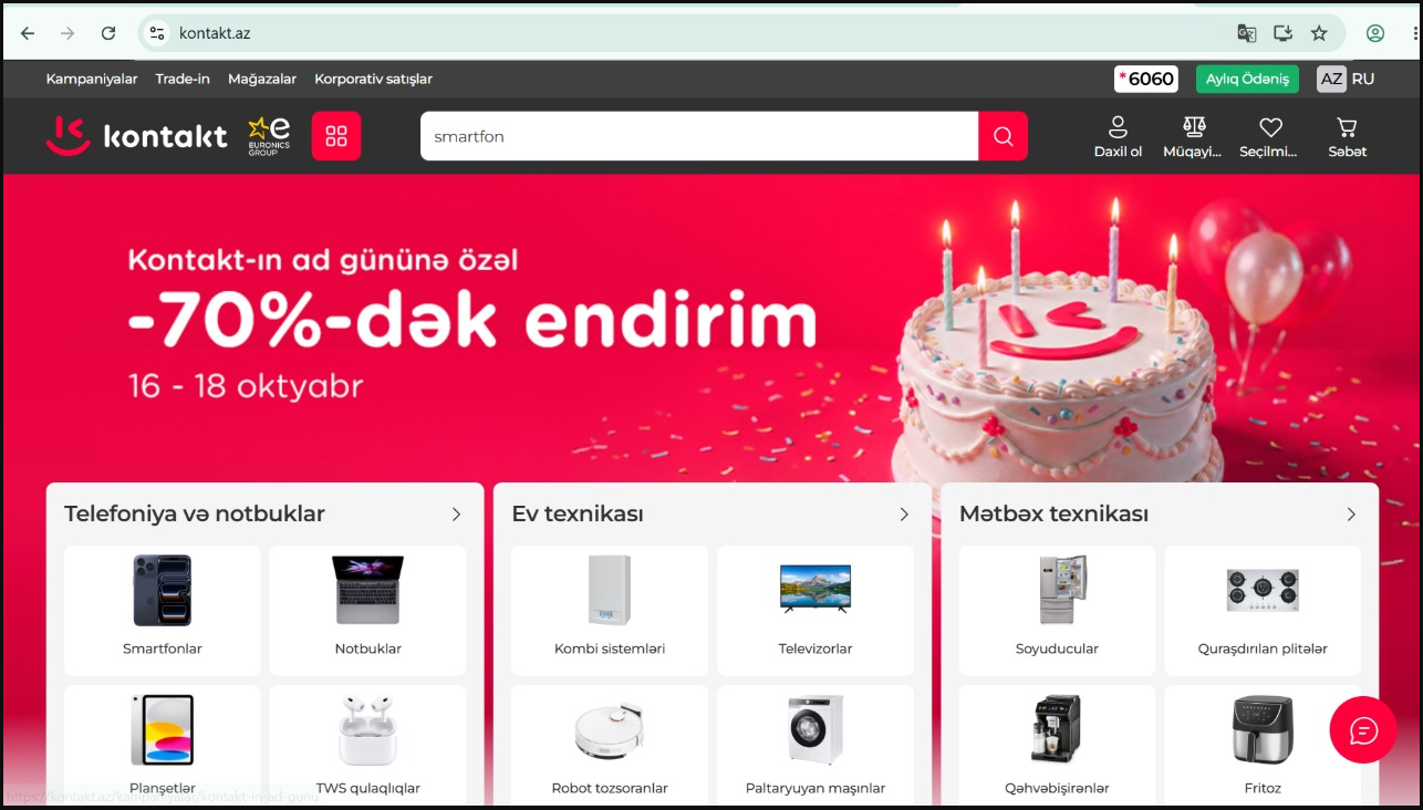 “Kontakt”dan ad günü sürprizi: kontakt.az-da yenilik var!